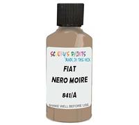 SCOOBYS PAINTS BACK IN THE MIX Touch Up Paint Compatible With Fiat Nero Moire Metallic 841/A Scratch Fix Automotive Beige Car (30Ml)