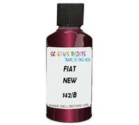 SCOOBYS PAINTS BACK IN THE MIX Touch Up Paint Compatible With Fiat New Bordeaux Pontevecchio Perl 142/B Scratch Fix Automotive Red Car (30Ml)
