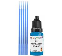 SCOOBYS PAINTS BACK IN THE MIX Touch Up Paint Compatible With Fiat Rosso Amore 078/A,078 Scratch Fix Automotive Blue Car (10Ml)