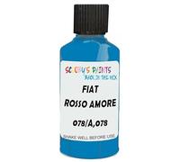 SCOOBYS PAINTS BACK IN THE MIX Touch Up Paint Compatible With Fiat Rosso Amore 078/A,078 Scratch Fix Automotive Blue Car (30Ml)