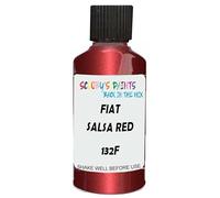 SCOOBYS PAINTS BACK IN THE MIX Touch Up Paint Compatible With Fiat Salsa Red 132F Scratch Fix Automotive Car (30Ml)