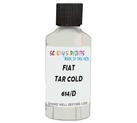 SCOOBYS PAINTS BACK IN THE MIX Touch Up Paint Compatible With Fiat Tar Cold Gray Metallic Matt 614/D Scratch Fix Automotive Grey Car (30Ml)