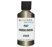 SCOOBYS PAINTS BACK IN THE MIX Touch Up Paint Compatible With Fiat Verde Diesel Metallic 370/A Scratch Fix Automotive Green Car (30Ml)