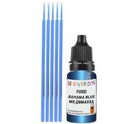 SCOOBYS PAINTS BACK IN THE MIX Touch Up Paint Compatible With Ford Bahama Blue Mr,Qbmaxxa Scratch Fix Automotive Car (10Ml)