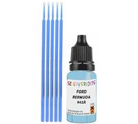 SCOOBYS PAINTS BACK IN THE MIX Touch Up Paint Compatible With Ford Bermuda Blue 942A Scratch Fix Automotive Car (10Ml)