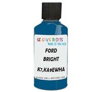 SCOOBYS PAINTS BACK IN THE MIX Touch Up Paint Compatible With Ford Bright Atlantic Blue Pearl K7,Ka9Ewha Scratch Fix Automotive Car (30Ml)