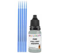 SCOOBYS PAINTS BACK IN THE MIX Touch Up Paint Compatible With Ford Chill Grey Solid 5Zqawha Scratch Fix Automotive Car (10Ml)