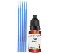SCOOBYS PAINTS BACK IN THE MIX Touch Up Paint Compatible With Ford Chilli Orange Pearl Co Scratch Fix Automotive Car (10Ml)