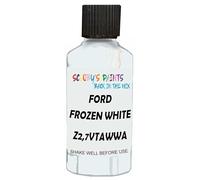 SCOOBYS PAINTS BACK IN THE MIX Touch Up Paint Compatible With Ford Frozen White Solid Z2,7Vtawwa Scratch Fix Automotive Car (30Ml)