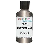 SCOOBYS PAINTS BACK IN THE MIX Touch Up Paint Compatible With Ford Grey Met Mat Xsc1978B Scratch Fix Automotive Car (30Ml)