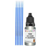 SCOOBYS PAINTS BACK IN THE MIX Touch Up Paint Compatible With Ford Ice Storm Metallic X/Dgfewwa Scratch Fix Automotive Grey Car (10Ml)