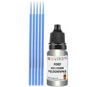 SCOOBYS PAINTS BACK IN THE MIX Touch Up Paint Compatible With Ford Ice Storm Metallic Yq,Dgrewwa Scratch Fix Automotive Grey Car (10Ml)