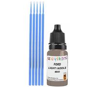 SCOOBYS PAINTS BACK IN THE MIX Touch Up Paint Compatible With Ford Light Saddle 6841 Scratch Fix Automotive Brown Car (10Ml)