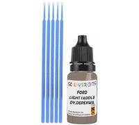 SCOOBYS PAINTS BACK IN THE MIX Touch Up Paint Compatible With Ford Light Saddle Pearl Dy,Depexwa Scratch Fix Automotive Brown Car (10Ml)