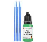 SCOOBYS PAINTS BACK IN THE MIX Touch Up Paint Compatible With Ford Medium Calypso Green Metallic Pl,Peqcwha Scratch Fix Automotive Car (10Ml)