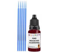 SCOOBYS PAINTS BACK IN THE MIX Touch Up Paint Compatible With Ford Medium Red Metallic 2U,Edpewwa Scratch Fix Automotive Car (10Ml)