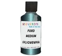 SCOOBYS PAINTS BACK IN THE MIX Touch Up Paint Compatible With Ford Medium Willow Metallic Sh,Sgwewha Scratch Fix Automotive Green Car (30Ml)