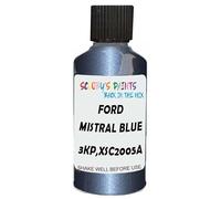 SCOOBYS PAINTS BACK IN THE MIX Touch Up Paint Compatible With Ford Mistral Blue 3Kp,Xsc2005A Scratch Fix Automotive Car (30Ml)