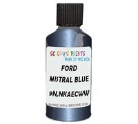 SCOOBYS PAINTS BACK IN THE MIX Touch Up Paint Compatible With Ford Mistral Blue Mica 9N,Nkaecwwa Scratch Fix Automotive Car (30Ml)