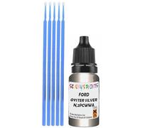 SCOOBYS PAINTS BACK IN THE MIX Touch Up Paint Compatible With Ford Oyster Silver Metallic N,2Pcwwa Scratch Fix Automotive Car (10Ml)