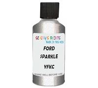 SCOOBYS PAINTS BACK IN THE MIX Touch Up Paint Compatible With Ford Sparkle Silver Yfkc Scratch Fix Automotive Car (30Ml)