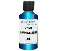SCOOBYS PAINTS BACK IN THE MIX Touch Up Paint Compatible With Ford Winning Blue Metallic 37L Scratch Fix Automotive Car (30Ml)