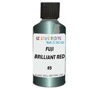 SCOOBYS PAINTS BACK IN THE MIX Touch Up Paint Compatible With Fuji Brilliant Red 85 Scratch Fix Automotive Green Car (30Ml)