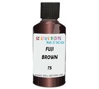 SCOOBYS PAINTS BACK IN THE MIX Touch Up Paint Compatible With Fuji Brown Metallic 75 Scratch Fix Automotive Car (30Ml)
