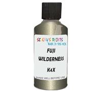 SCOOBYS PAINTS BACK IN THE MIX Touch Up Paint Compatible With Fuji Wilderness Green Metallic K4X Scratch Fix Automotive Car (30Ml)