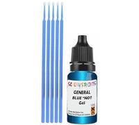 SCOOBYS PAINTS BACK IN THE MIX Touch Up Paint Compatible With General Motors Corp Blue *Not Official Name G4S Scratch Fix Automotive Car (10Ml)