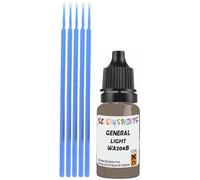 SCOOBYS PAINTS BACK IN THE MIX Touch Up Paint Compatible With General Motors Corp Light Autumnwood Wa206B Scratch Fix Automotive Brown Car (10Ml)