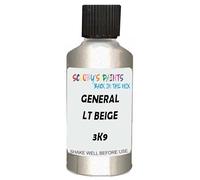 SCOOBYS PAINTS BACK IN THE MIX Touch Up Paint Compatible With General Motors Corp Lt Beige 3K9 Scratch Fix Automotive Car (30Ml)