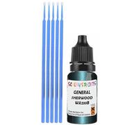 SCOOBYS PAINTS BACK IN THE MIX Touch Up Paint Compatible With General Motors Corp Sherwood Green Wa233B Scratch Fix Automotive Car (10Ml)