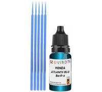 SCOOBYS PAINTS BACK IN THE MIX Touch Up Paint Compatible With Honda Atlantis Blu Green B67P-3 Scratch Fix Automotive Blue Car (10Ml)