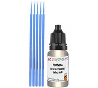 SCOOBYS PAINTS BACK IN THE MIX Touch Up Paint Compatible With Honda Moon Dust Nh551P Scratch Fix Automotive Silver Car (10Ml)