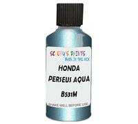 SCOOBYS PAINTS BACK IN THE MIX Touch Up Paint Compatible With Honda Perseus Aqua Metallic B531M Scratch Fix Automotive Blue Car (30Ml)