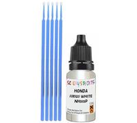 SCOOBYS PAINTS BACK IN THE MIX Touch Up Paint Compatible With Honda Sirius White Nh515P Scratch Fix Automotive Car (10Ml)