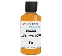 SCOOBYS PAINTS BACK IN THE MIX Touch Up Paint Compatible With Honda Smash Yellow Y68 Scratch Fix Automotive Car (30Ml)