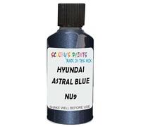 SCOOBYS PAINTS BACK IN THE MIX Touch Up Paint Compatible With Hyundai Astral Blue Pearl Metallic Nu9 Scratch Fix Automotive Car (30Ml)