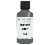 SCOOBYS PAINTS BACK IN THE MIX Touch Up Paint Compatible With Hyundai Baby Elephant T8G Scratch Fix Automotive Grey Car (30Ml)