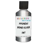 SCOOBYS PAINTS BACK IN THE MIX Touch Up Paint Compatible With Hyundai Bond Silver Matte Smt Scratch Fix Automotive Car (30Ml)