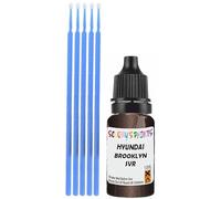 SCOOBYS PAINTS BACK IN THE MIX Touch Up Paint Compatible With Hyundai Brooklyn Brown Svr Scratch Fix Automotive Car (10Ml)