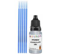 SCOOBYS PAINTS BACK IN THE MIX Touch Up Paint Compatible With Hyundai Clean Slate Pearl Ub2 Scratch Fix Automotive Grey Car (10Ml)