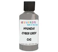 SCOOBYS PAINTS BACK IN THE MIX Touch Up Paint Compatible With Hyundai Cyber Grey Metallic C5G Scratch Fix Automotive Car (30Ml)