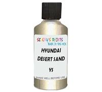 SCOOBYS PAINTS BACK IN THE MIX Touch Up Paint Compatible With Hyundai Desert Sand Metallic Ys Scratch Fix Automotive Yellow Car (30Ml)