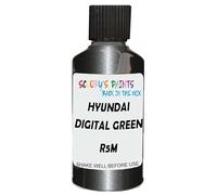 SCOOBYS PAINTS BACK IN THE MIX Touch Up Paint Compatible With Hyundai Digital Green Matt R5M Scratch Fix Automotive Car (30Ml)