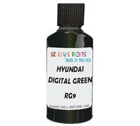 SCOOBYS PAINTS BACK IN THE MIX Touch Up Paint Compatible With Hyundai Digital Green Rg9 Scratch Fix Automotive Car (30Ml)