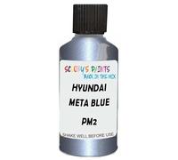 SCOOBYS PAINTS BACK IN THE MIX Touch Up Paint Compatible With Hyundai Meta Blue Pearl Pm2 Scratch Fix Automotive Car (30Ml)