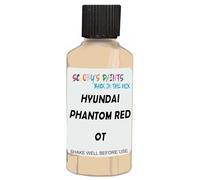 SCOOBYS PAINTS BACK IN THE MIX Touch Up Paint Compatible With Hyundai Phantom Red Ot Scratch Fix Automotive White Car (30Ml)