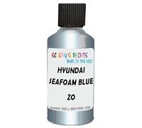 SCOOBYS PAINTS BACK IN THE MIX Touch Up Paint Compatible With Hyundai Seafoam Blue Mat Zo Scratch Fix Automotive Car (30Ml)